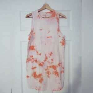 Spiritual Gangster tie dye tank dress coverup size M